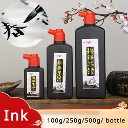 100g/250g/500g/ Bottle of Chinese Painting Couplet Ink Students Practice Painting Calligraphy with Not Easy To Fade Black Ink