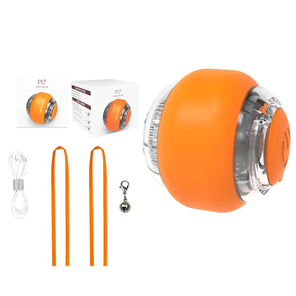 Moving Cat Toy Ball With Led Light Motion Activated Cat Toy For Indoor Interactive Cat Ball Smart Cat Toy For Exercise Ente Z7S3