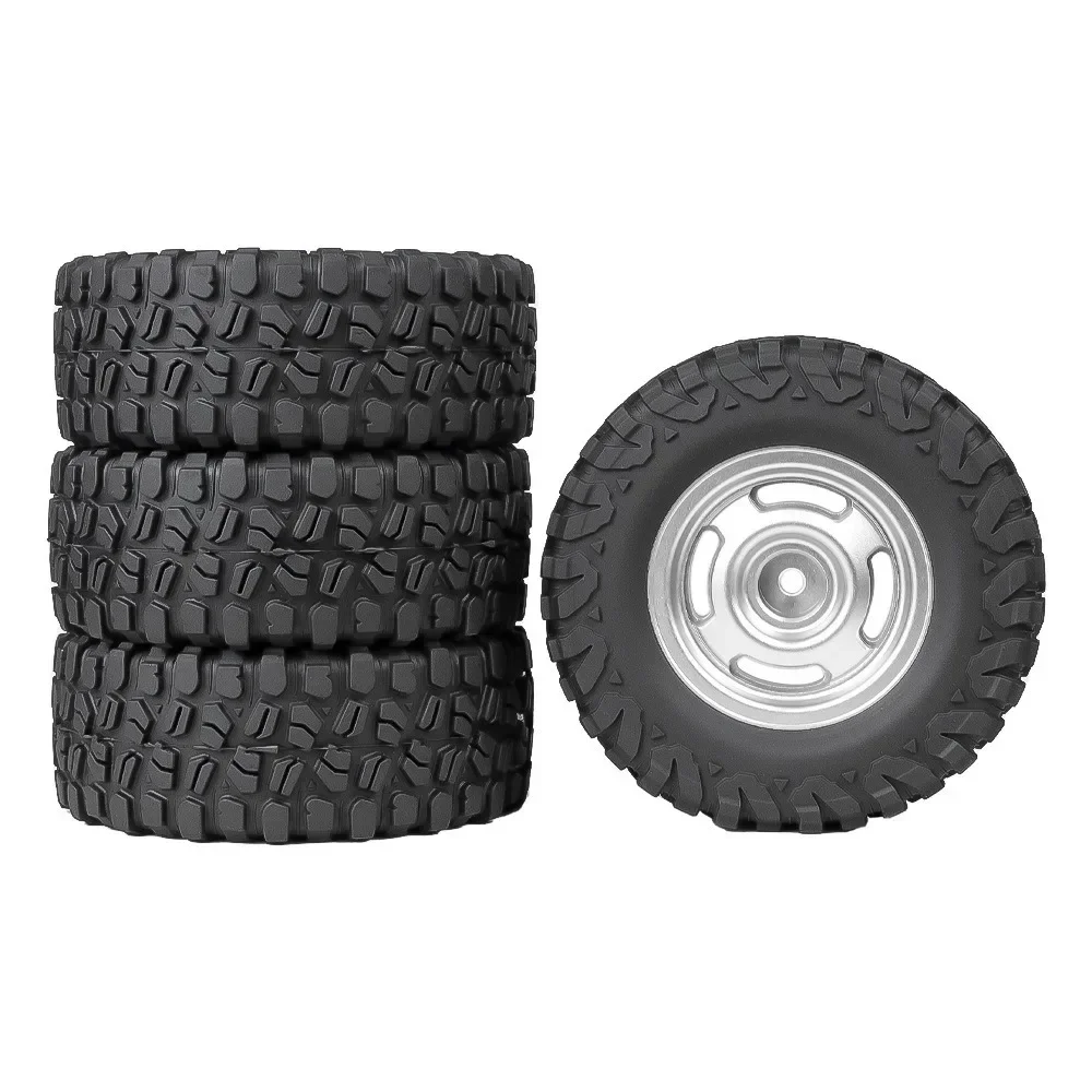 TRX4M 1/18 MT 1,3-inch retro banden en wielset, 65 mm high-grip rubber voor Defender & Bronco, off-road RC TruckUpgrade accessoires