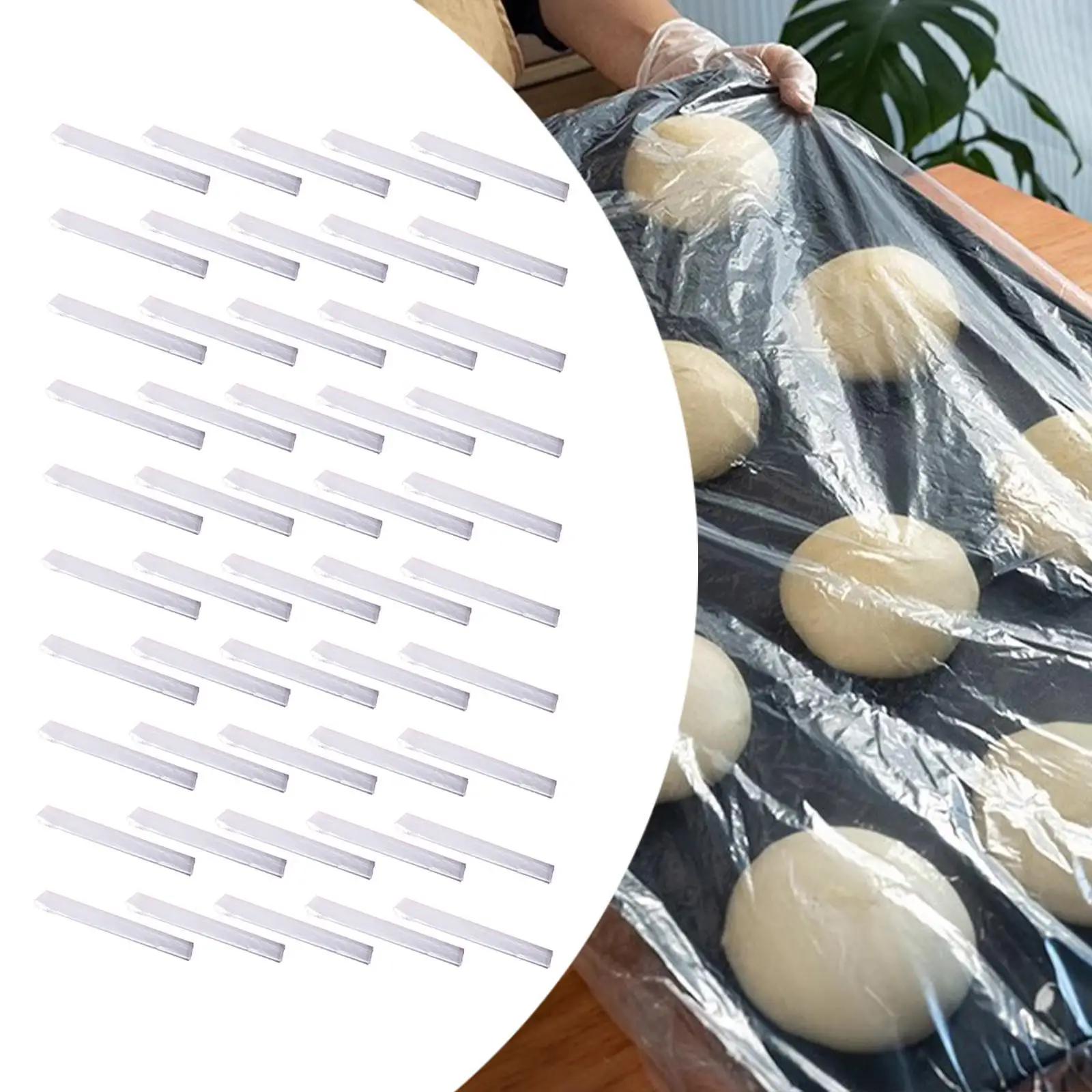 50x Preservation Freshness Bag Multipurpose 33x21 inch Food Storage Bags for Proofing Bread Baguettes Artwork Pans Dough Proving