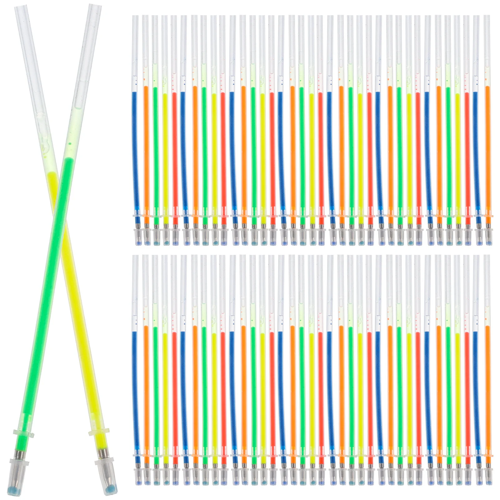 

100 Pcs Color Pens for Note Taking Flsorescence Gel Refill Students Ink Refills