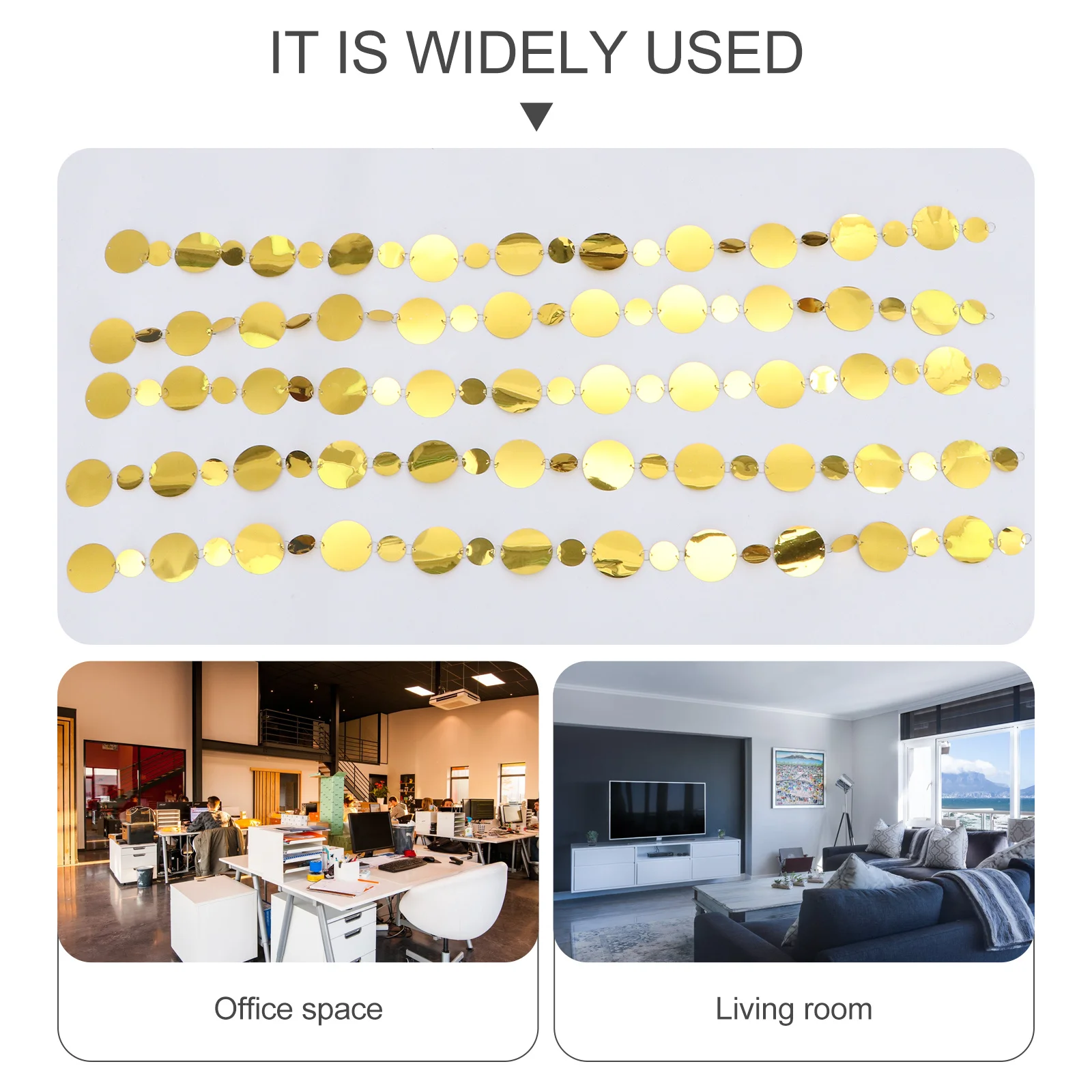 

10Pcs Festival Sequins Curtain Wedding Hanging Decor Premium Plastic Material Strong Atmosphere Scene Layout Prop