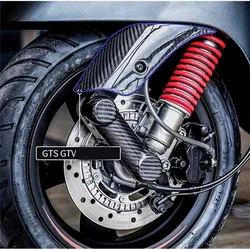 100% Pure Carbon Fiber Rocker Cover For VESPA GTS300 GTS250 GTS HPE Front Tool Box battery cover Motorcycle Accessories