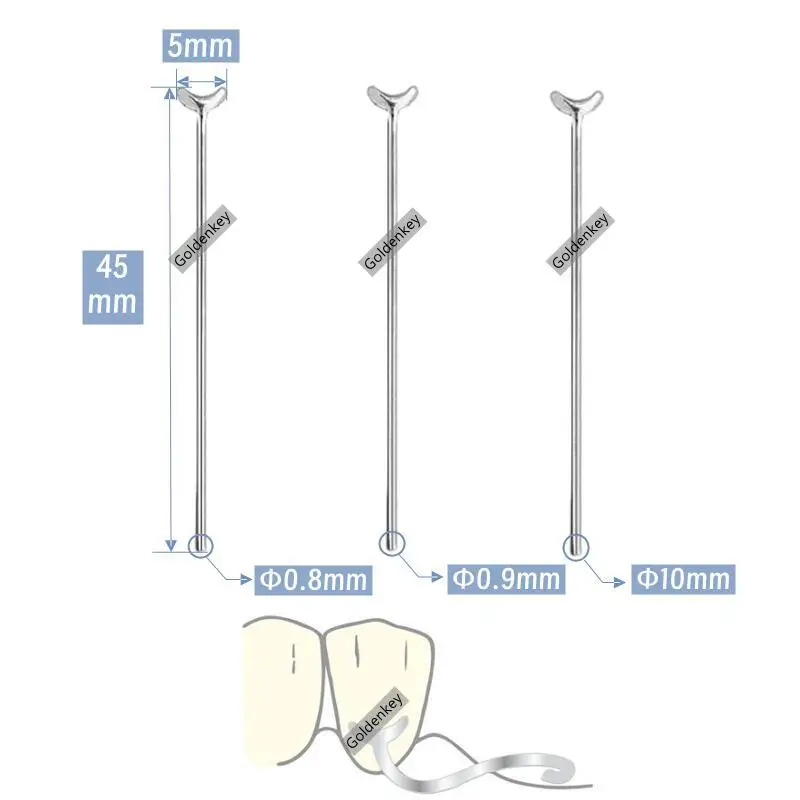 Dental J Clasp 0.8/0.9/1.0 Ball Retainer Position Hold Straight Oblique Bar Y-Type Scheu