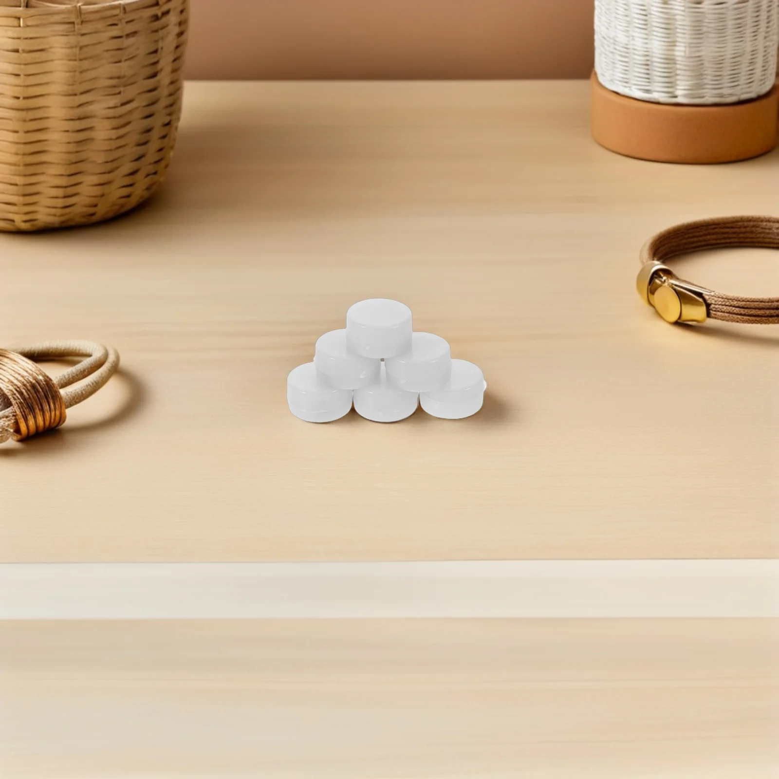 20 peças inserções de chocalho para jogo sensorial infantil-bolas de chocalho de plástico branco-projetos de bebê de crochê diy balançando componentes de sino