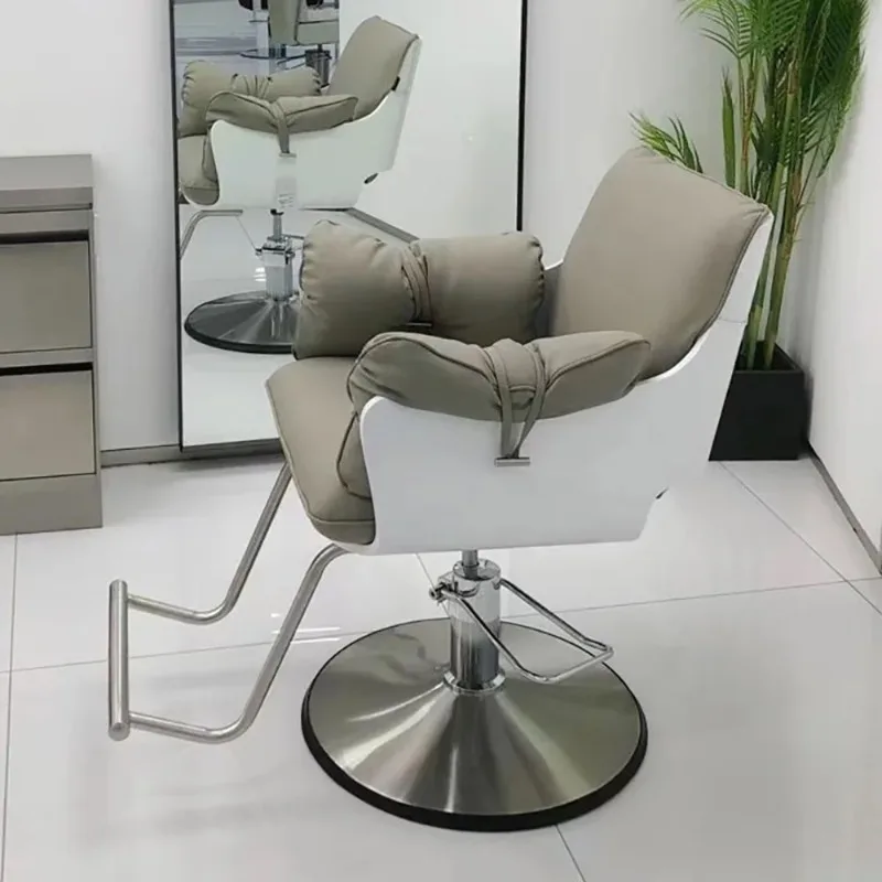 

Fashionable Salon Luxury Barber Comfort Armchair Modern Beauty Equipment Nordic Hairdresser Chair Personalized Hair Furniture