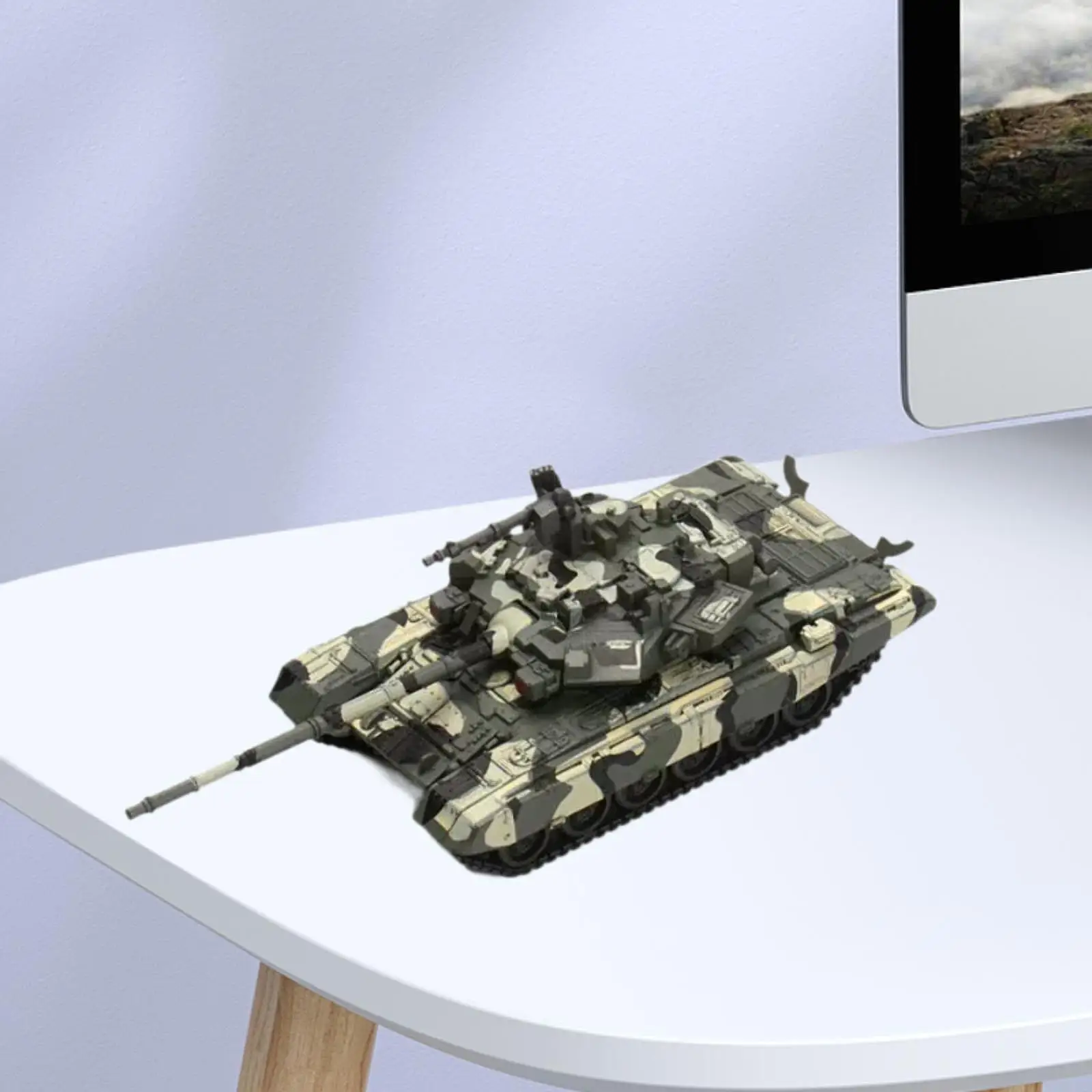 1:48 Russian T90 Tank Model 4D Modern Tank Model Building Kits Armored Vehicle view 3