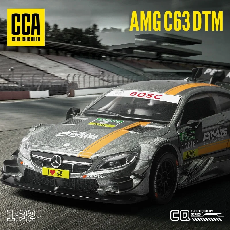 CCA 1:32 Масштаб AMG C63 DTM Гоночна модель автомобіля Металева лита іграшка без батареї Ідеальний подарунок для дітей старше...