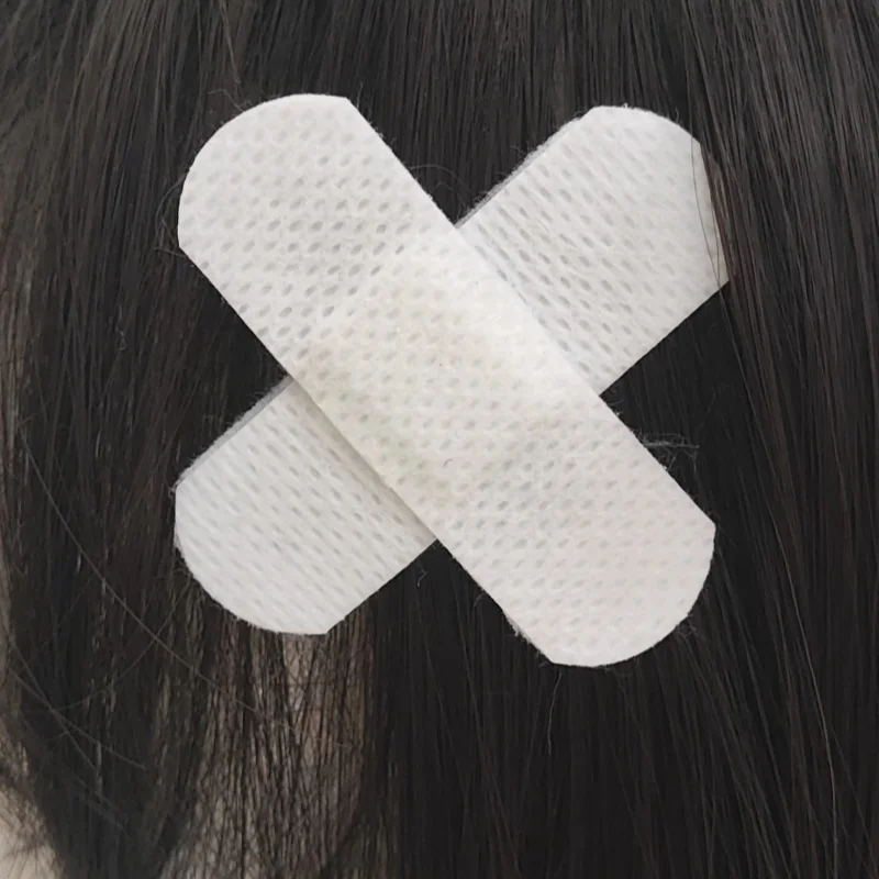 Y2K Girl Harajuku Gothic Lolita Sick Hair Clip Subculture Medical Series White Bandage Medical Band Aid Hairpin Set