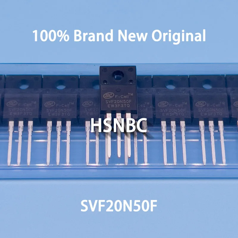 10Pcs/Lot SVF20N50F 20N50 SVF20N50 TO-220F 500V 20A MOSFET N-channel Power Transistor 100% New Original