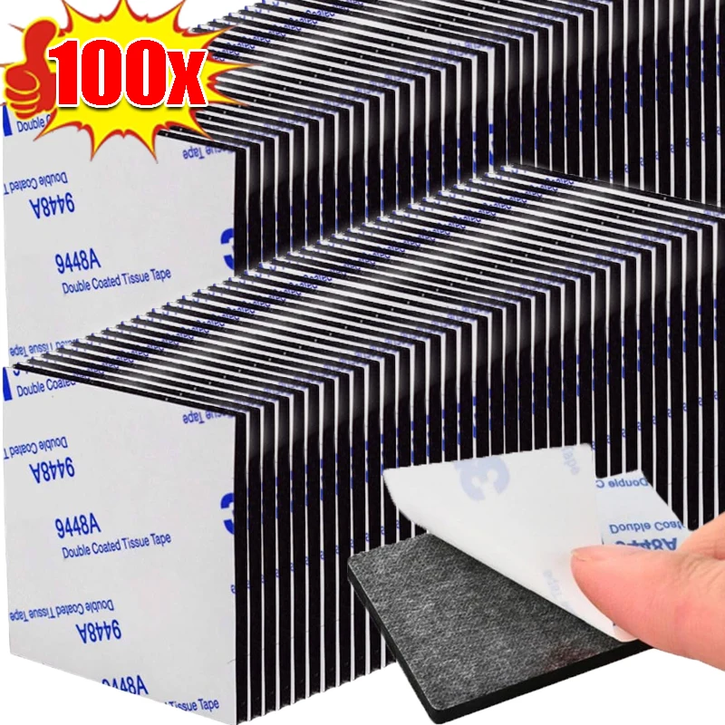 100/10x ذاتية اللصق رغوة الشريط منصات مزدوجة الوجهين الشريط قوي تصاعد الشريط عالية اللزوجة مربع الفن صور ملصقات معلقة #1