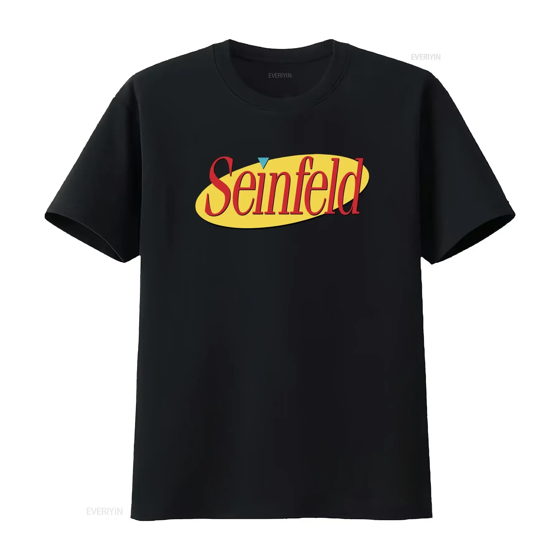 Herren-T-Shirt „Homage Seinfeld Show About Nothing“ in Blau, Größe L, Vintage-Waschung, vielseitig, atmungsaktiv, weich, Unisex, Streetwear