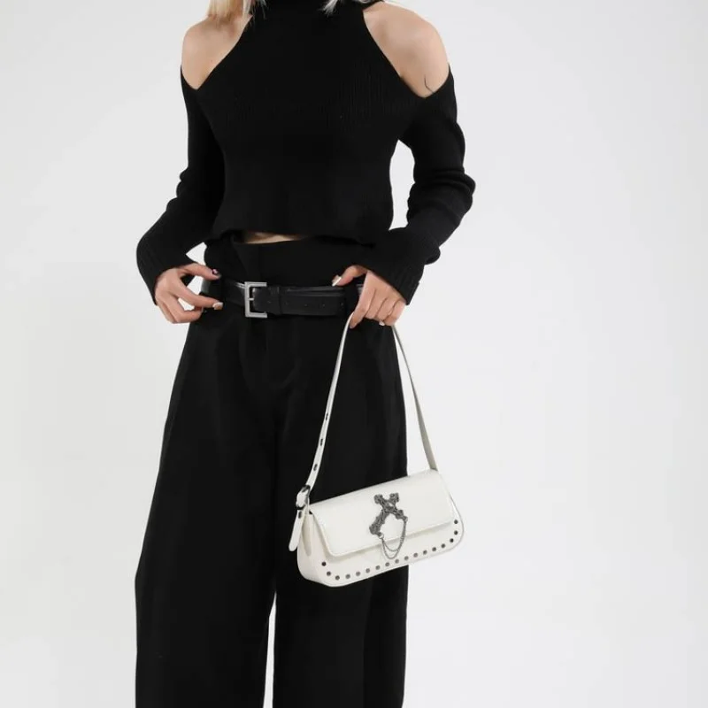 

Сумка через плечо современного геометрического дизайна — женская кожаная сумка через плечо с магнитной застежкой, офисная для вечера