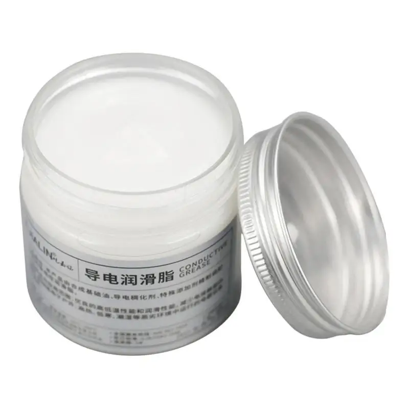 Grasa conductora eléctrica de 100g para enchufe de coche, enchufe de circuito, lubricación de Gel conductor de bajo valor de resistencia para el hogar del coche