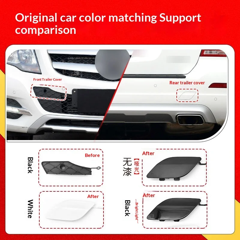 For 13-15 years Mercedes Benz GLK front and rear bumper trailer cover W204 traction hook hole cover 2048851224
