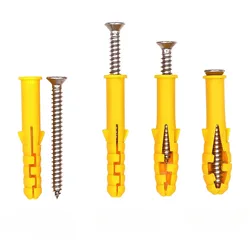 Wall Plug Anchor Expansion Bolt Pipe Screws Kit Stainless Expansion Screws  Cross Tips Wall Anchors Screws Drywall Accessories