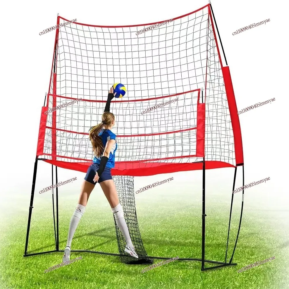 

11 * 8 Feet Volleyball Practice Net Indoor and Outdoor Adjustable Height Volleyball Practice Net Stable