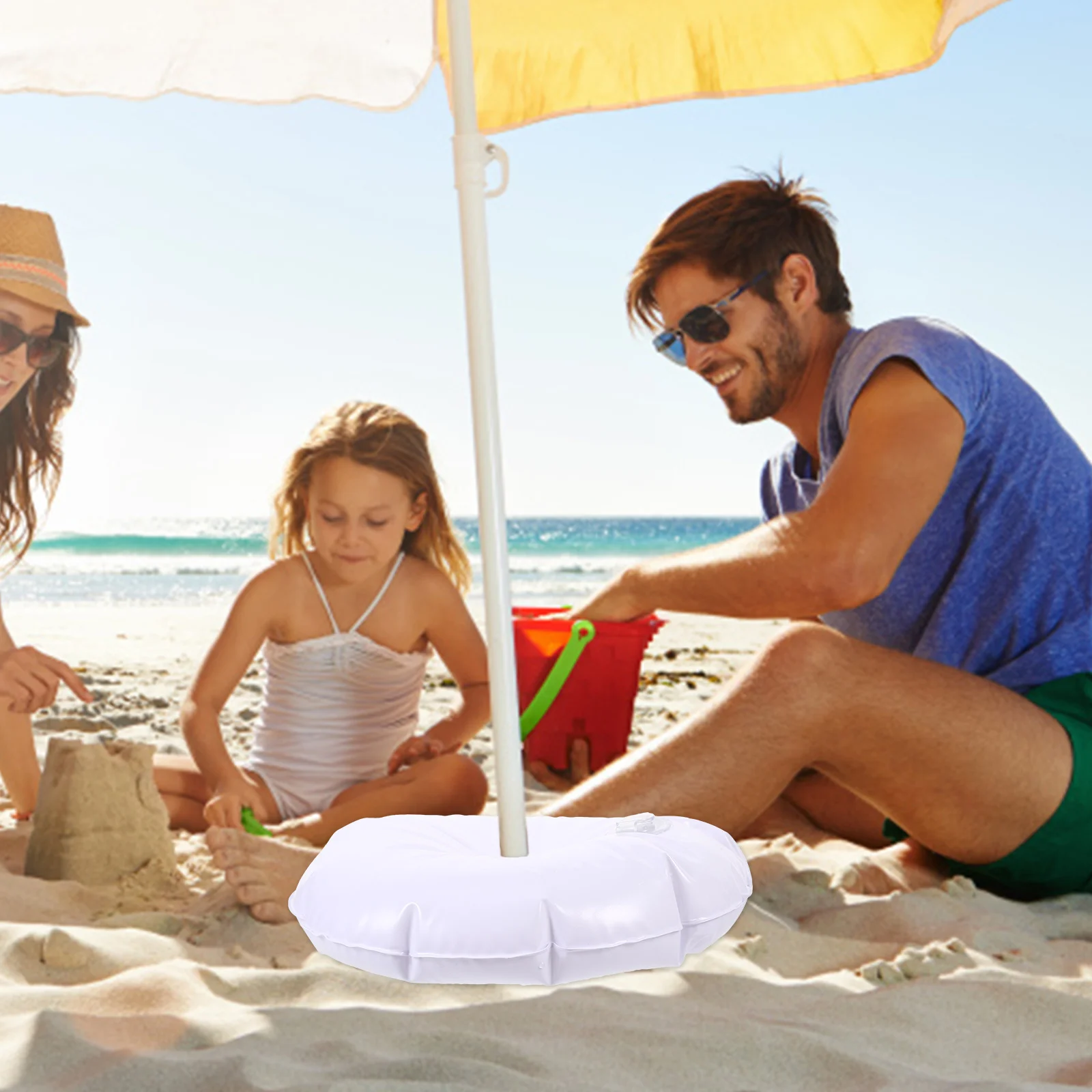 Sunshade Umbrella Base Water Bag Holder Weight Windproof Rotary Washing Line Injection Plastic