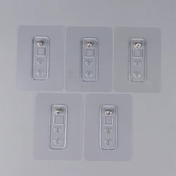 5Pcs No-punch Screw Sticker Strong Non-marking Hangers Nail-free Hooks Sticky Hooks Load-bearing Screws No-punch Screw Sticker