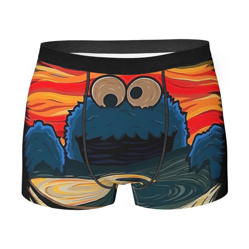 Illustration Oil Of A Picture Graffiti Underpants Homme Panties Man Underwear Sexy Shorts Boxer Briefs