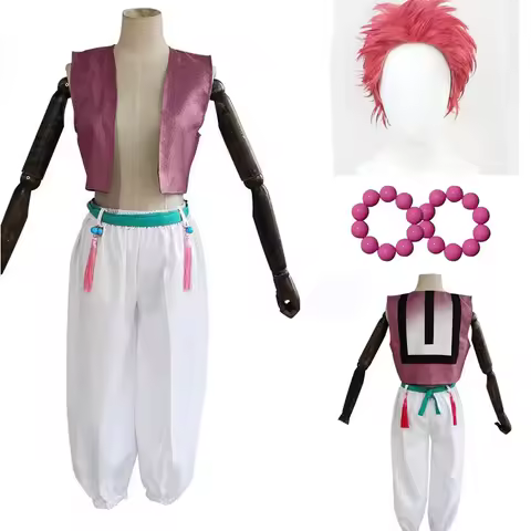 Anime COS Demon Akaza vest Cosplay Costume wig With Accessories MEN WOMEN CLOTHING custom-made