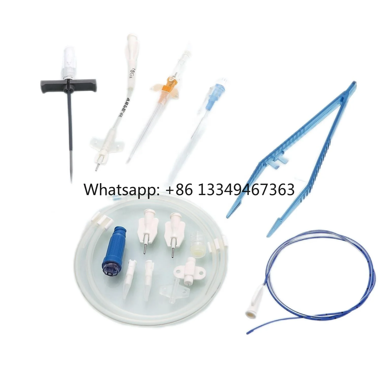 Disposable peripherally central picc line kit catheter