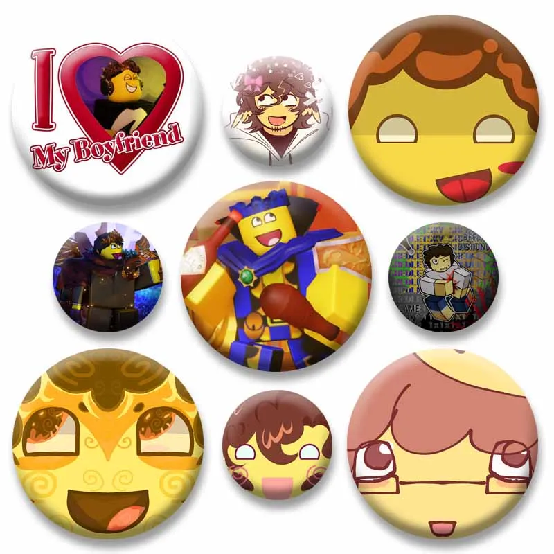 Cartoon Game F-Forsaken Coin Badges Funny S-Shedletsky Custom Brooch Handmade Button Pins Backpack Hat Decor Accessories Gifts