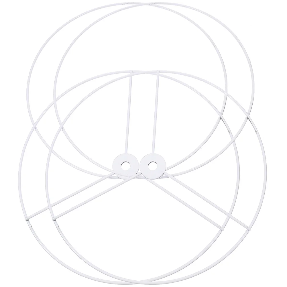 

2 set Iron Wire Lampshade Frame Ring E27 Lamp Shade Support Bracket For Diy Pendant Ceiling Floor Table Lamps Metal Light