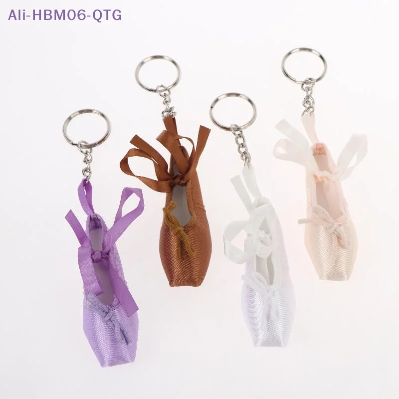[Nuevo] Colgante para bolso, llavero y adorno para teléfono con forma de zapatillas de ballet, hecho a mano, mini colgante elegante de zapatillas de ballet, llavero y soporte para llaves con diseño de zapatillas de ballet