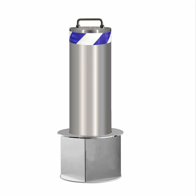 Semi-automatic mobile lifting column safety guardrail roadblock heavy traffic control parking equipment solution