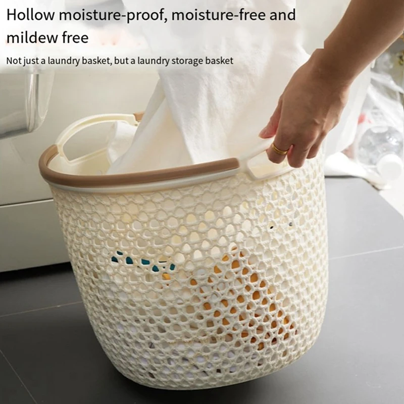 Portable Dirty Clothes Basket, Dirty Clothes Storage Basket, Large Clothes Laundry Basket