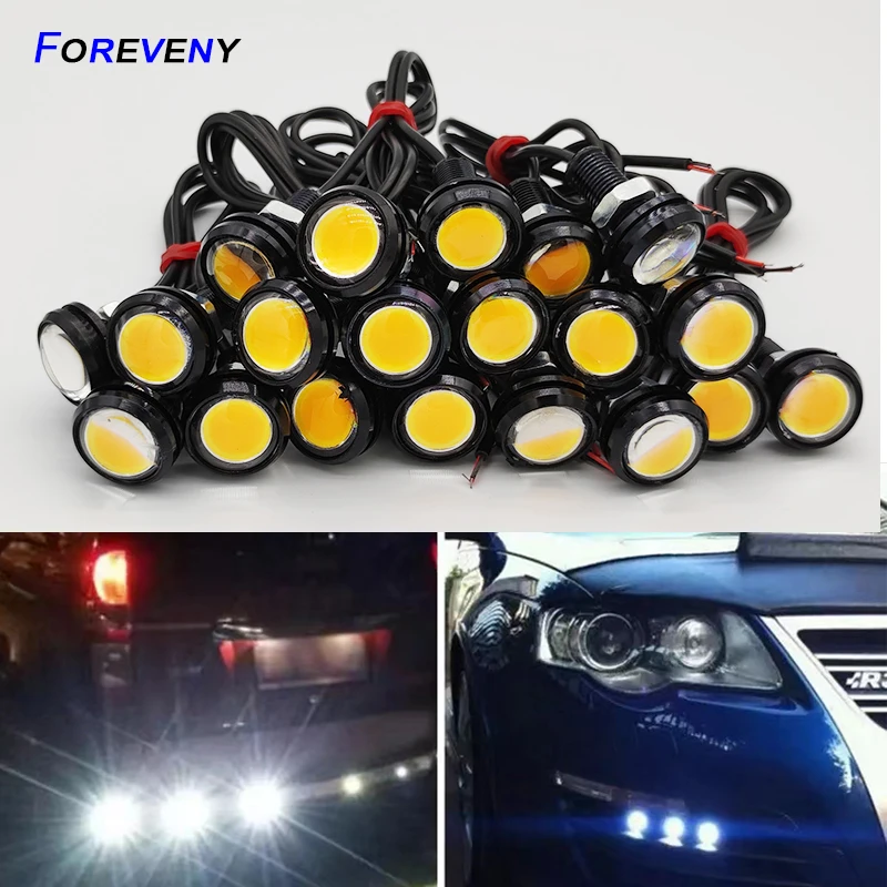 20pcs Car Eagle Eye DRL Led Daytime Running Light Car Fog DRL LED 12V Backup Reversing Parking Signal Automobiles Lamps