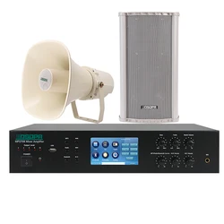 Sistema Pa Wireless soluzione di trasmissione pubblica sistema di diffusione sonora multizona set completo Set di amplificatori e altoparlanti moschea Pa