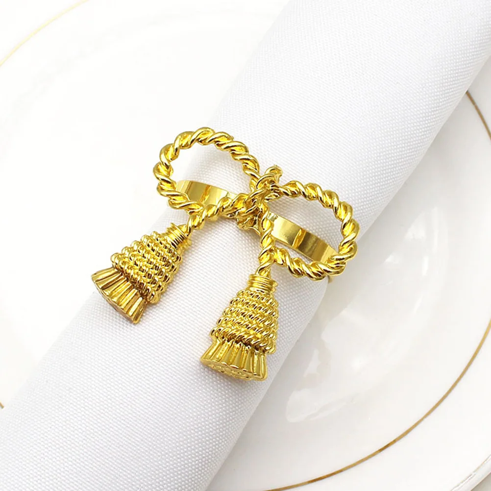 

6Pcs Creative Delicate Napkin Buckles Premium Alloy Xmas Dining Table Decorations Decorative Napkin Rings Xmas Dining Decors