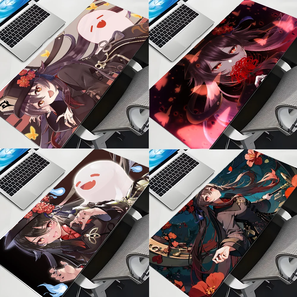 

Genshin Impact Hutao Mousepad New Arrivals Large Gaming Mousepad L XL XXL Gamer Mouse Pad Size For Keyboards Mat