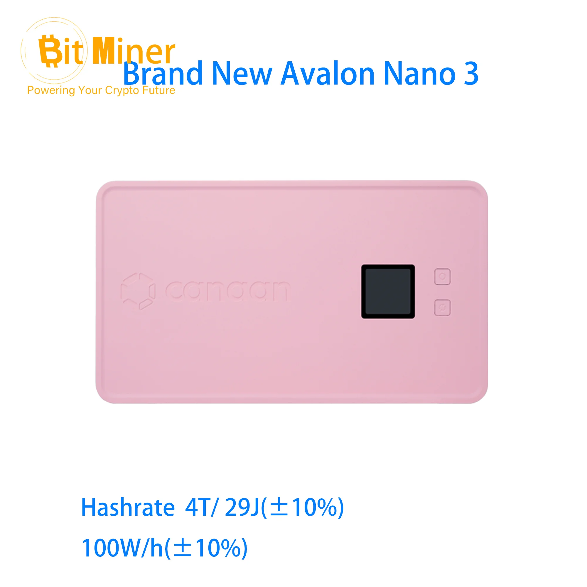 New Avalon Nano 3 BTC Miner Solo 4Th/s BTC Home Miner Mute Bitcoin Miner with Power Supply Portable Small Heater MiniBTC Machine