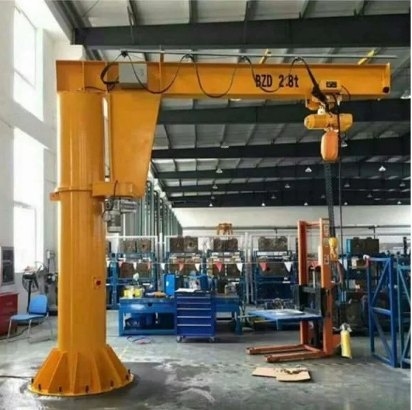 Factory Private Lifting Hoist Machinery Wire Rope Chain Electric Jib Crane
