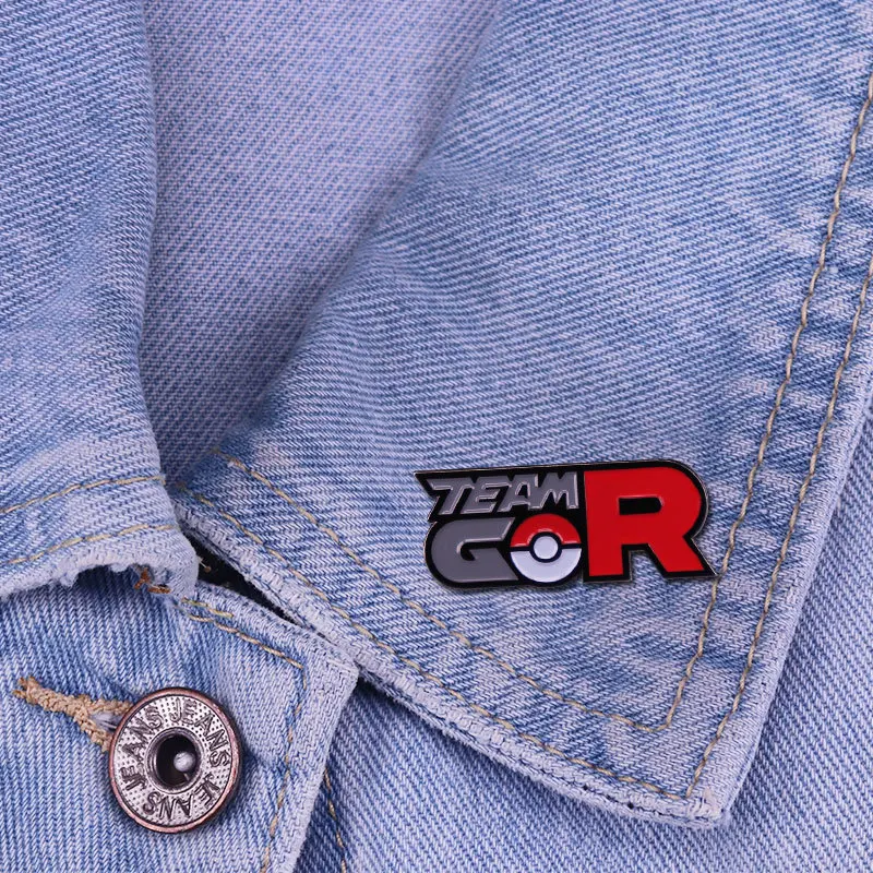 Pokemon Rocket Team Anime Lapel Pins Backpack Jeans Enamel Brooch Women Fashion Jewelry Gifts Kawaii Poke Ball Cartoon Badges