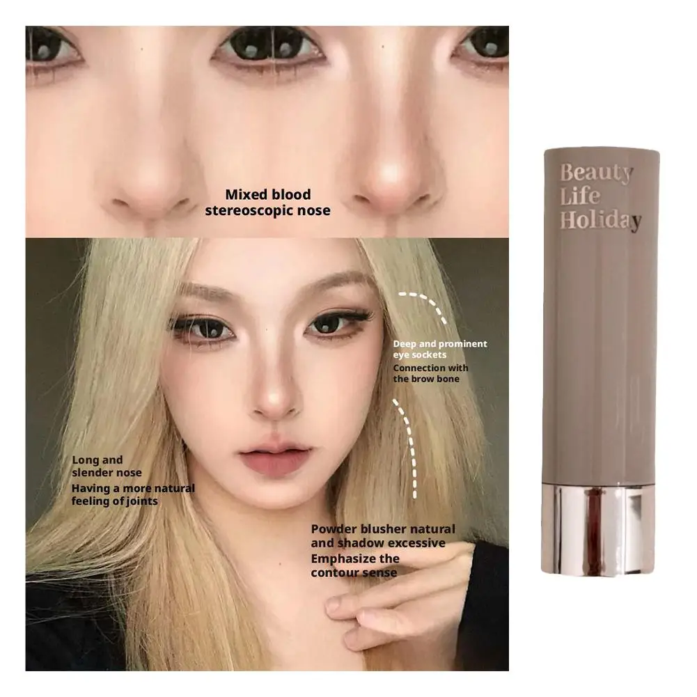 Evidenziatori abbronzanti per contorno ombra per naso impermeabile Stick Matte Grigio Marrone Bronzer Contouring Stick Viso Illumina i cosmetici