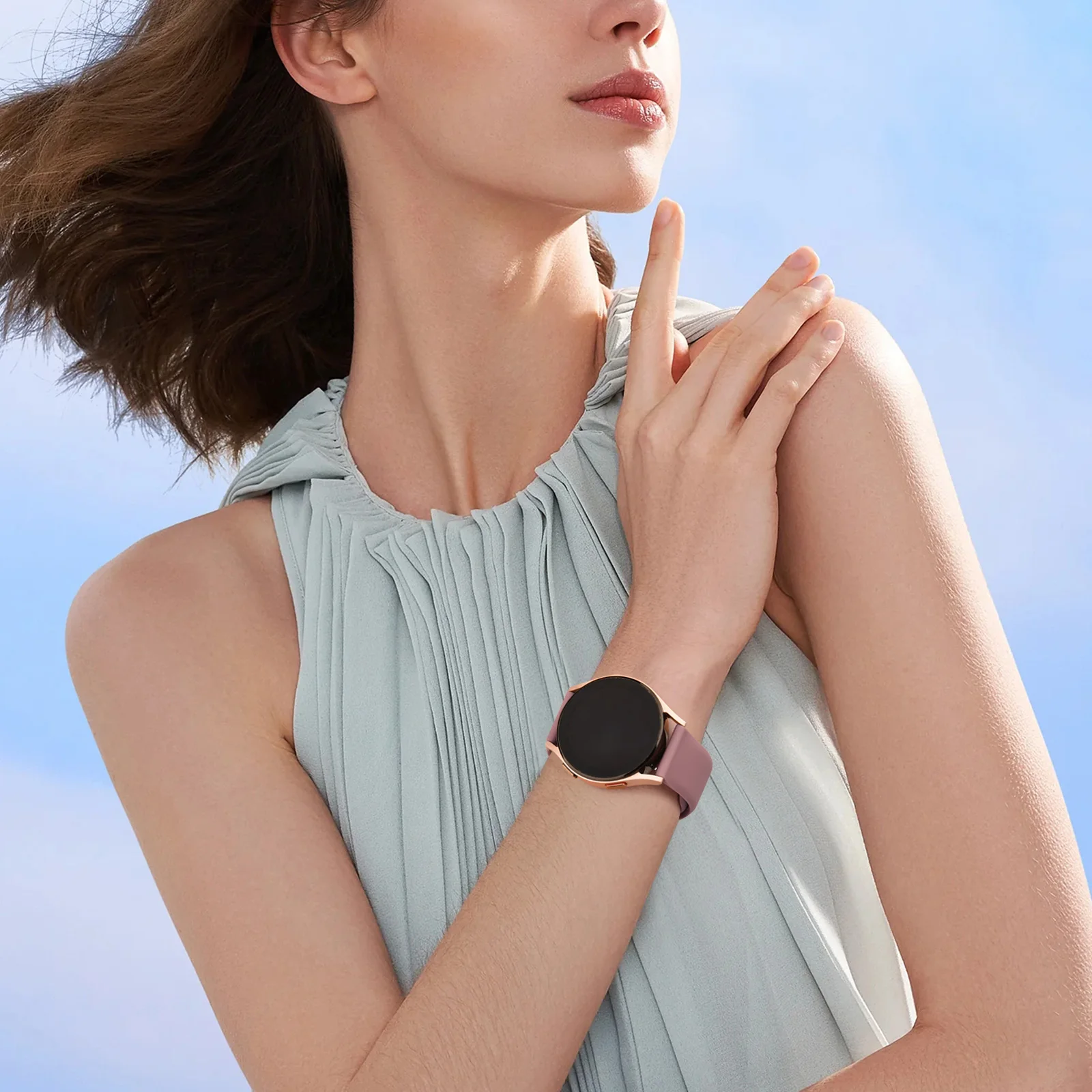 20mm Silicone Strap For Samsung Galaxy Watch 6/5/4 44mm 40mm 6 Classic 43 47mm Watchband For Galaxy Active 2 40mm 44mm Bracelet