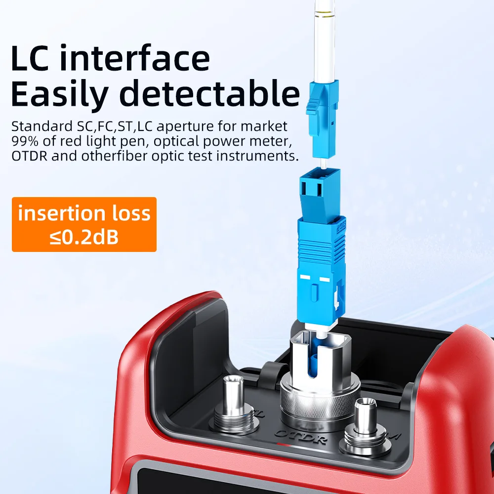 Natalink FC SC ST LC Fiber Optic Connector Male to Female FTTH Single mode Adapter for Visual Fault Locator Optic Patch Cables