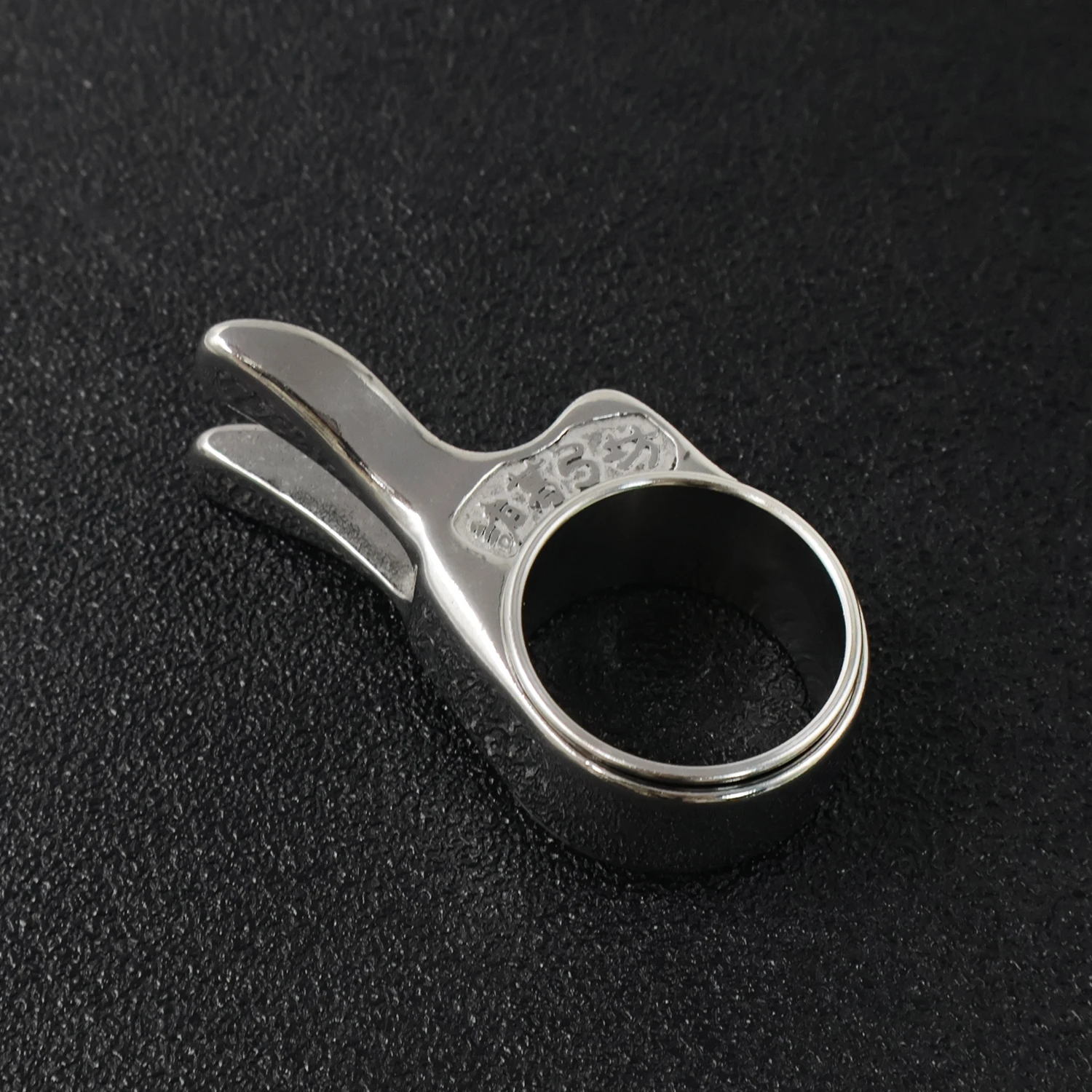 Schleuder-Angeldart-Auslöser, Edelstahl-Schießfingerring, Ring mit Lagerdesign, Schleuderzubehör – Detail 7