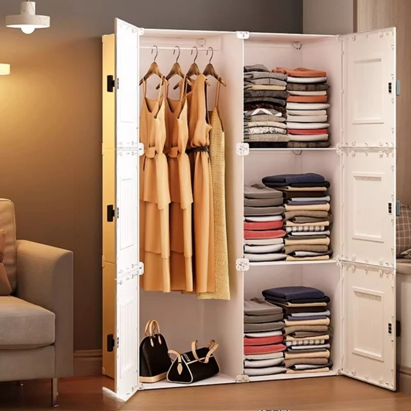 Modern Minimalist Wardrobe Modular Storage Simple Organizer Clothes Wardrobe Partitions Fabric Guarda Roupa Trendy Furniture