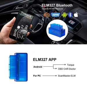 أداة تشخيص السيارة Mini ELM327 ، ماسح ضوئي OBD2 ، قارئ كود ، بلوتوث ، كاشف عيوب السيارات ، Android ، IOS ، V2.1 أفضل 6 مبيعات لأجهزة تشخيص السيارات - رقم 4