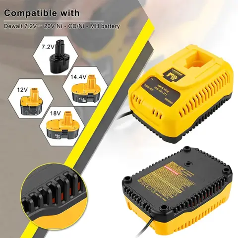 Replacement Charger For  DC9310 7.2V-18V Nicad & Nimh Battery DW9057 DC9071 DC9091 DC9096 DE9039 DE9095 DE9096 Power Tool