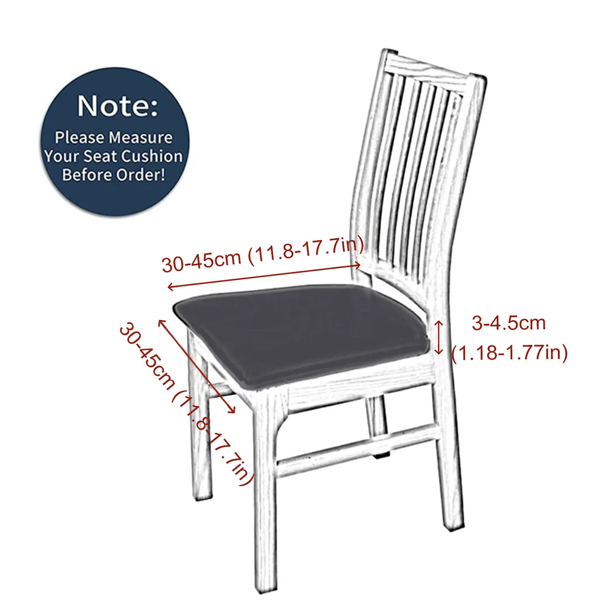 1pc/4pcs/6pcs Elastic Chair Cover Corn Grid / Penutup Sarung Kursi Makan Bangku Elastis Scretch
