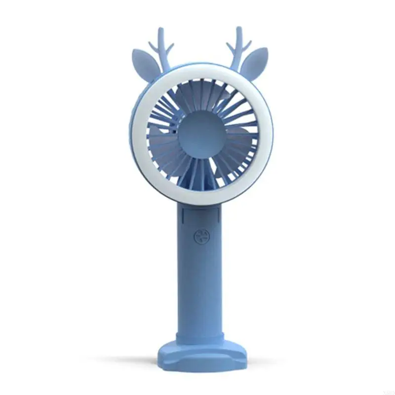 USB Desk тихий вентилятор с светодиодным ручным вентилятором Mini Mini Cooling Fan N58d