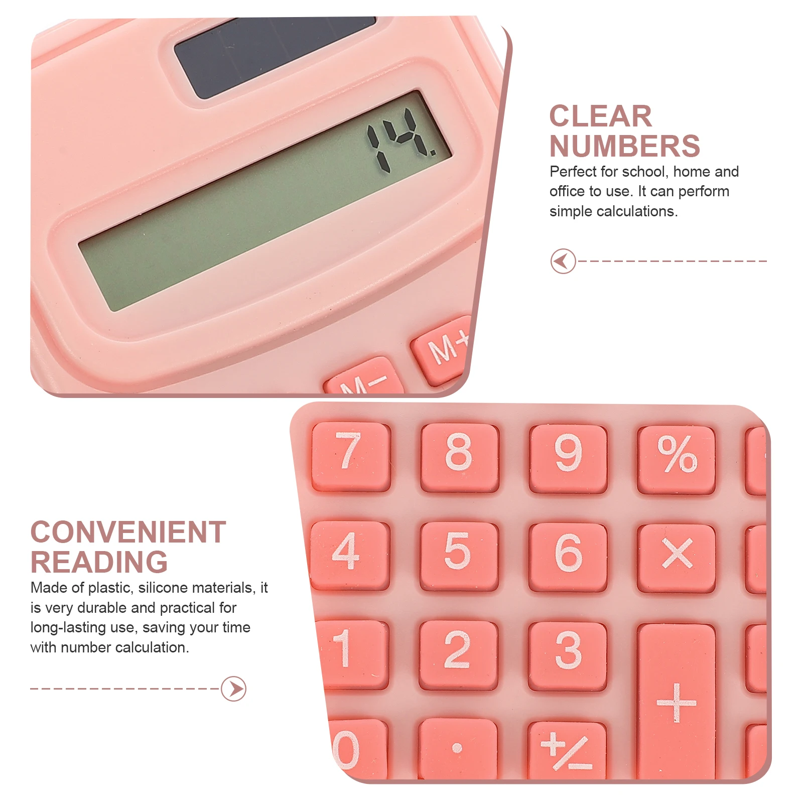 

Portable Calculator Calculater Calculators for School Middle Students Number Small Silica Gel Cute Supplies Nurse