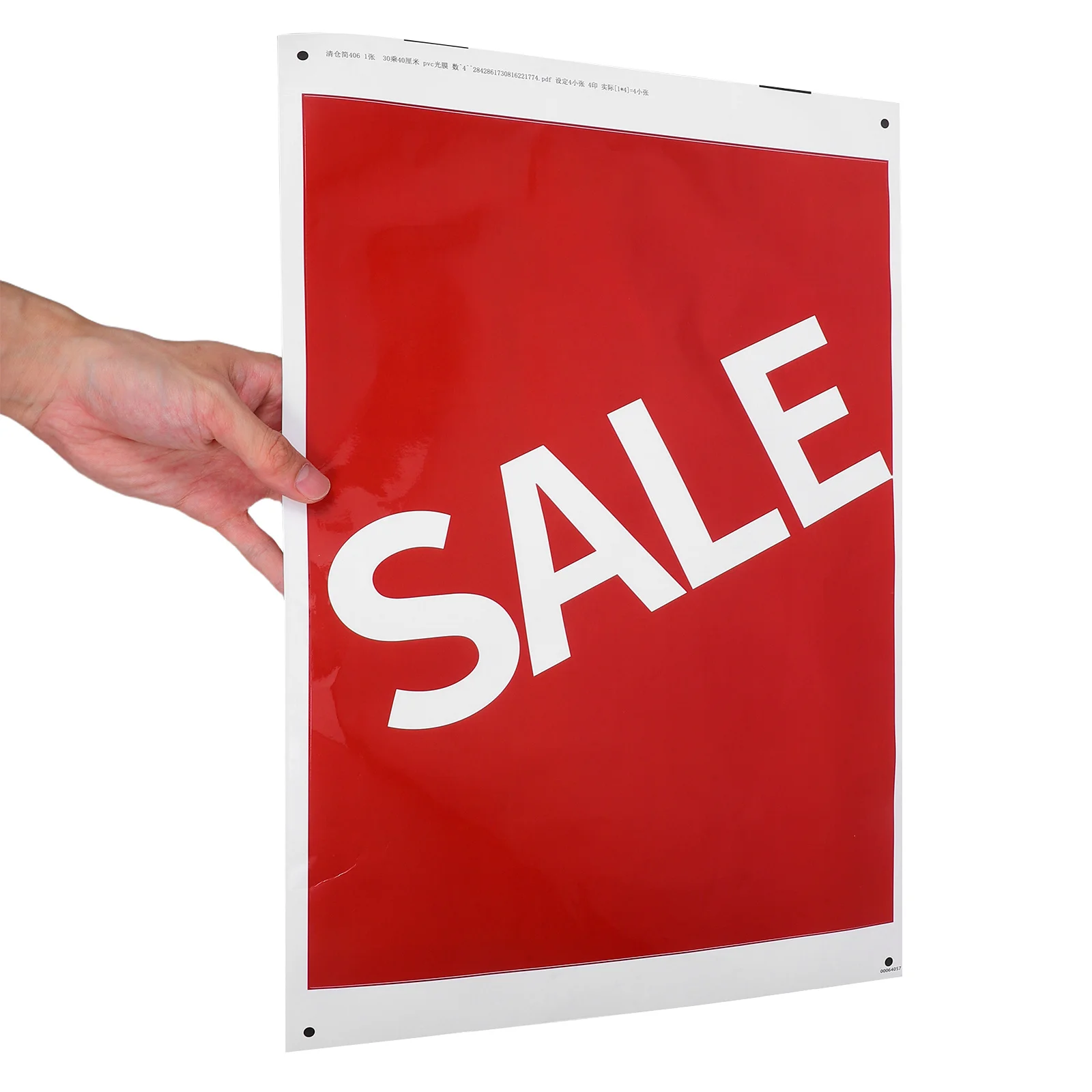 

4Pcs Self Adhesive Sale Stickers for Retail Store Waterproof Window Wall Advertising Signage Yard Garage Shopping Mall