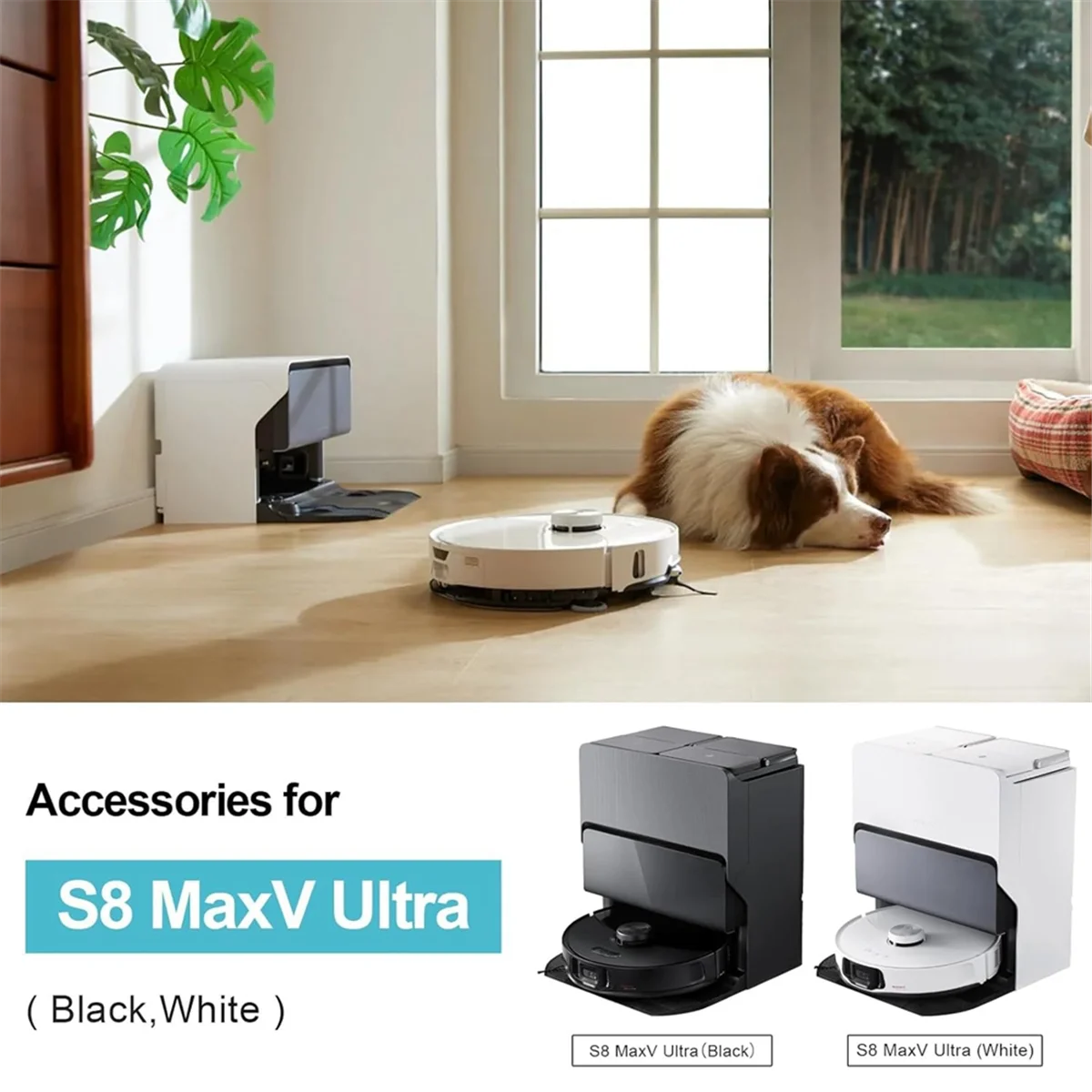 FZFZ S8 Maxv Ultra 교체 부품 메인 사이드 브러시 Hepa 필터 걸레 천 먼지 봉투 액세서리